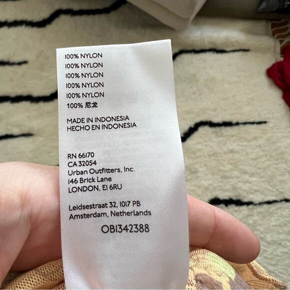 Urban Outfitters Tamara Mesh Corset Cami In Orange Multi - Picture 6 of 6